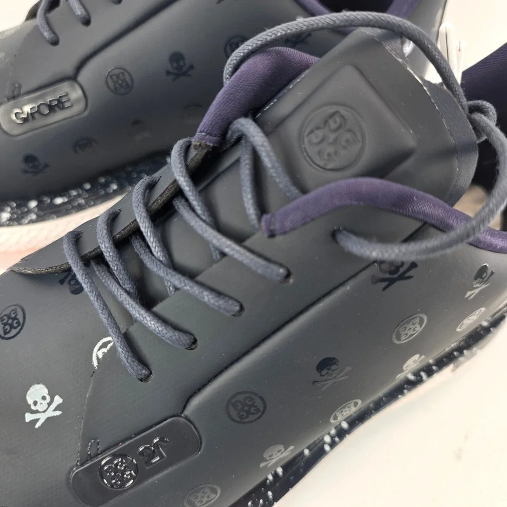 G/FORE Gallivan2R G/Lock Stippled Skull Tees Golf Shoes Mens 8 Twilight Blue NEW